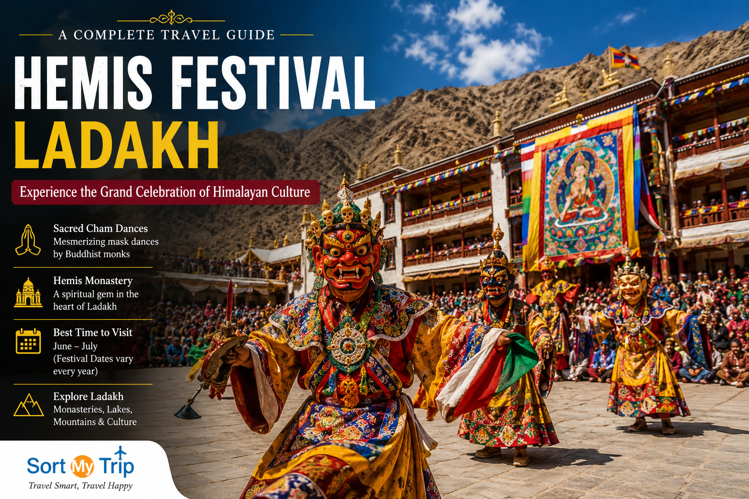 Hemis Festival Ladakh: A Complete Travel Guide to the Grand Celebration of Himalayan Culture by Sort My Trip